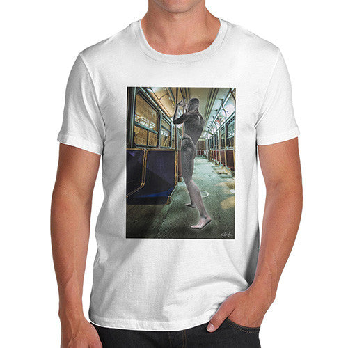Men's Surreal Train Tube Journey T-Shirt