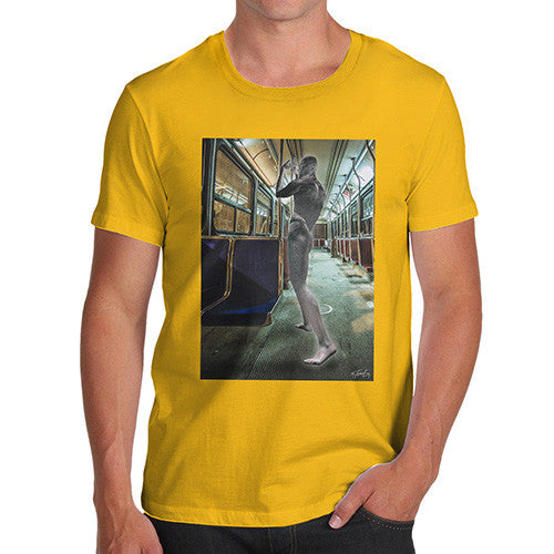 Men's Surreal Train Tube Journey T-Shirt