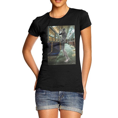 Women's Surreal Train Tube Journey T-Shirt