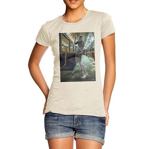 Women's Surreal Train Tube Journey T-Shirt