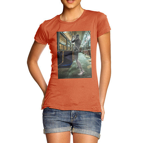 Women's Surreal Train Tube Journey T-Shirt