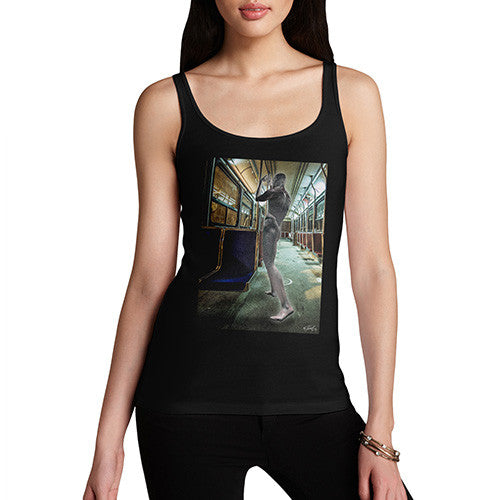 Women's Surreal Train Tube Journey Tank Top