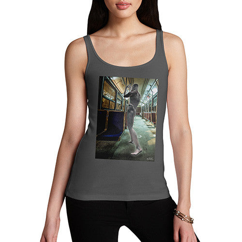 Women's Surreal Train Tube Journey Tank Top