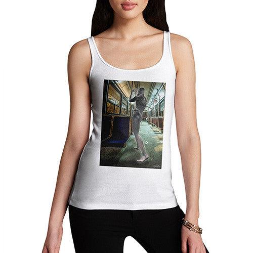 Women's Surreal Train Tube Journey Tank Top