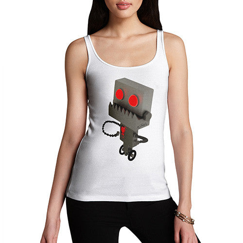 Women's Bleeding Robot Heart Tank Top