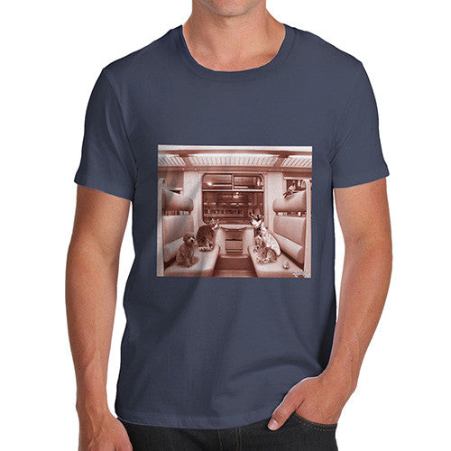 Men's Animals On A Train T-Shirt