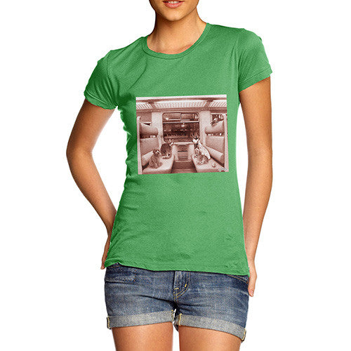 Women's Animals On A Train T-Shirt