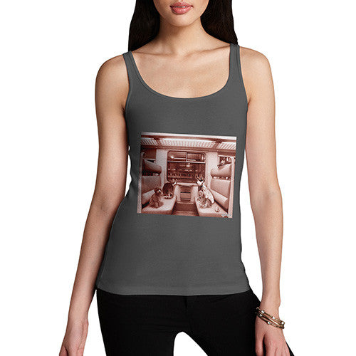 Women's Animals On A Train Tank Top