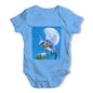 Bird Fly At Moonlight Baby Grow Bodysuit