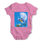 Bird Fly At Moonlight Baby Grow Bodysuit