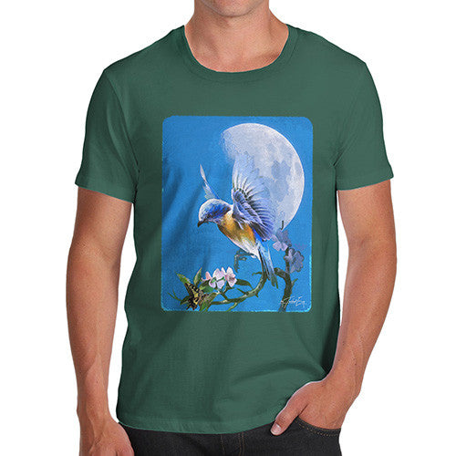 Men's Bird Fly at Moonlight T-Shirt