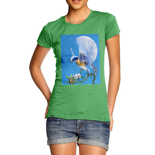 Women's Bird Fly at Moonlight T-Shirt