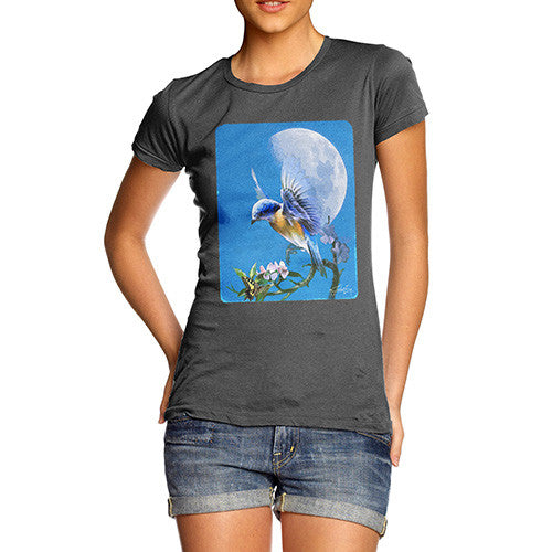 Women's Bird Fly at Moonlight T-Shirt