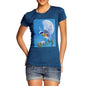 Women's Bird Fly at Moonlight T-Shirt