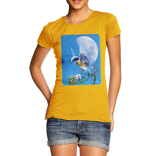 Women's Bird Fly at Moonlight T-Shirt