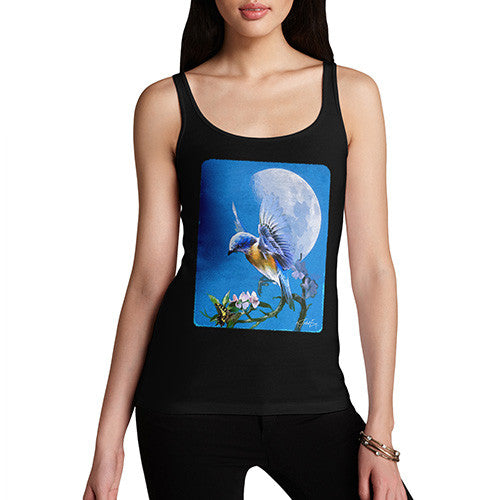 Women's Bird Fly at Moonlight Tank Top