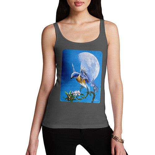 Women's Bird Fly at Moonlight Tank Top