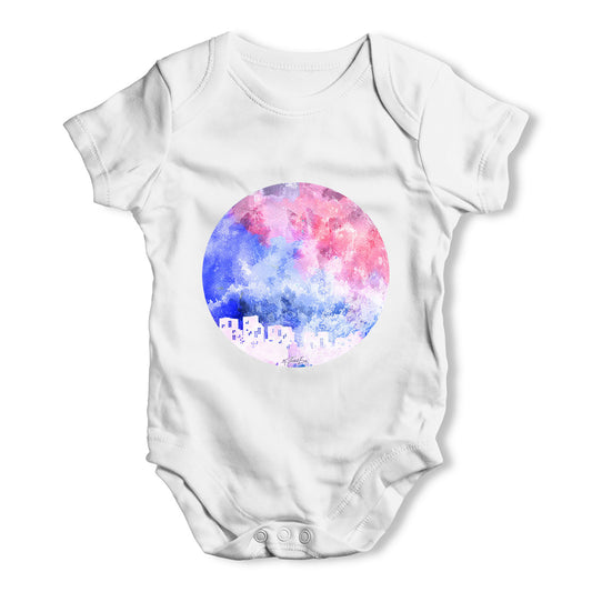 Rainbow Moonlit City Baby Grow Bodysuit