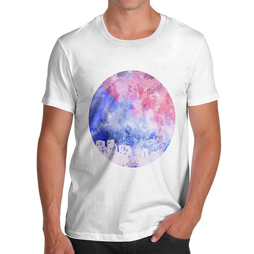 Men's Rainbow Moonlit City T-Shirt