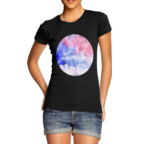 Women's Rainbow Moonlit City T-Shirt