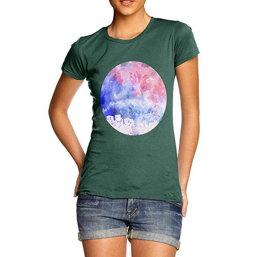 Women's Rainbow Moonlit City T-Shirt