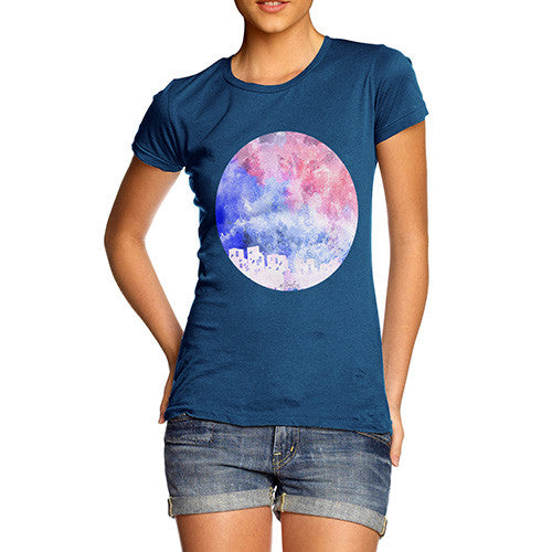 Women's Rainbow Moonlit City T-Shirt