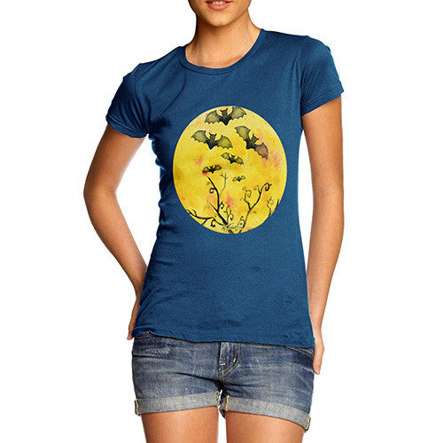 Women's Bats Flying In The Moonlight T-Shirt