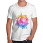 Men's Rainbow Watercoloured World T-Shirt