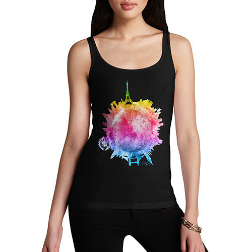 Women's Rainbow Watercoloured World Tank Top