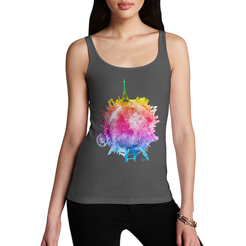 Women's Rainbow Watercoloured World Tank Top