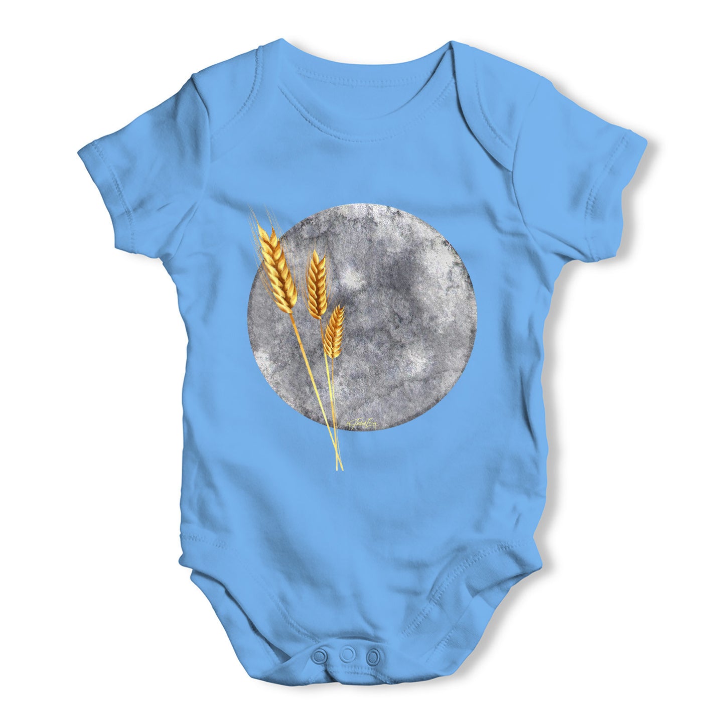 Grey Moon Baby Grow Bodysuit