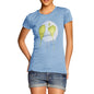 Women's Dripping Watercolour Planet Earth T-Shirt