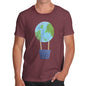 Men's Earthballoon Hot Air Balloon T-Shirt