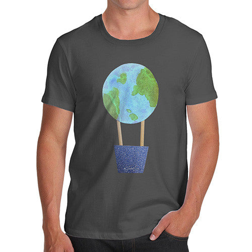 Men's Earthballoon Hot Air Balloon T-Shirt