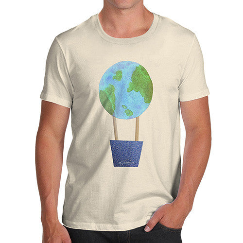Men's Earthballoon Hot Air Balloon T-Shirt
