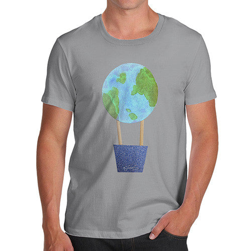 Men's Earthballoon Hot Air Balloon T-Shirt