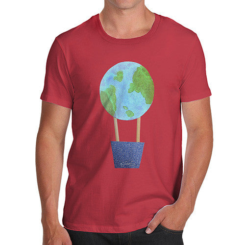 Men's Earthballoon Hot Air Balloon T-Shirt