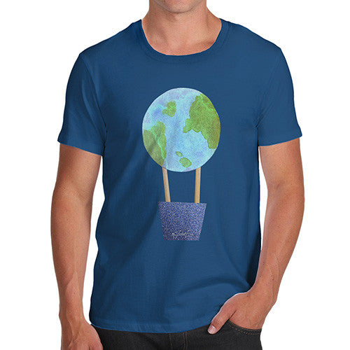 Men's Earthballoon Hot Air Balloon T-Shirt