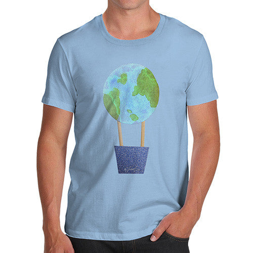 Men's Earthballoon Hot Air Balloon T-Shirt