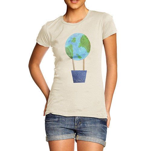 Women's Earthballoon Hot Air Balloon T-Shirt