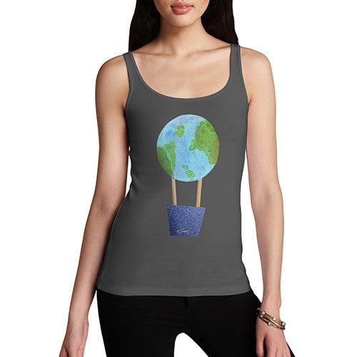 Women's Earthballoon Hot Air Balloon Tank Top