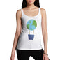 Women's Earthballoon Hot Air Balloon Tank Top