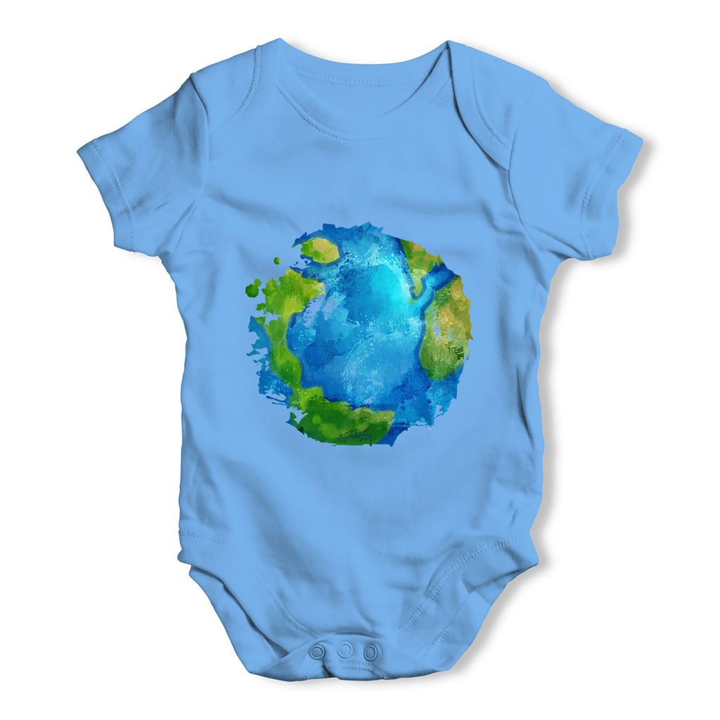 Global Warming Melting Earth Baby Grow Bodysuit