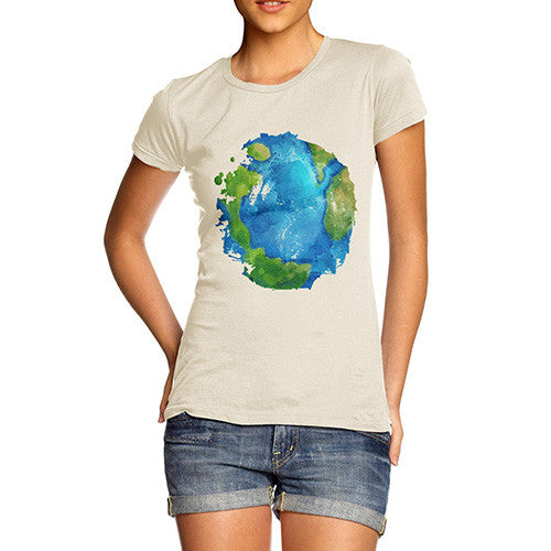 Women's Global Warming Melting Earth T-Shirt