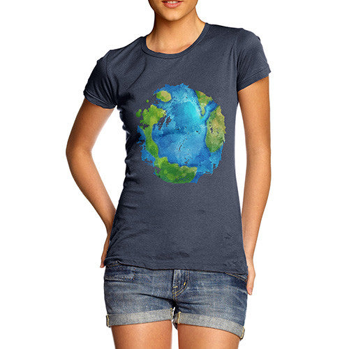 Women's Global Warming Melting Earth T-Shirt