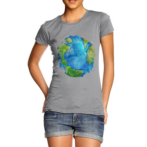 Women's Global Warming Melting Earth T-Shirt