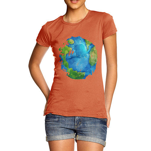 Women's Global Warming Melting Earth T-Shirt