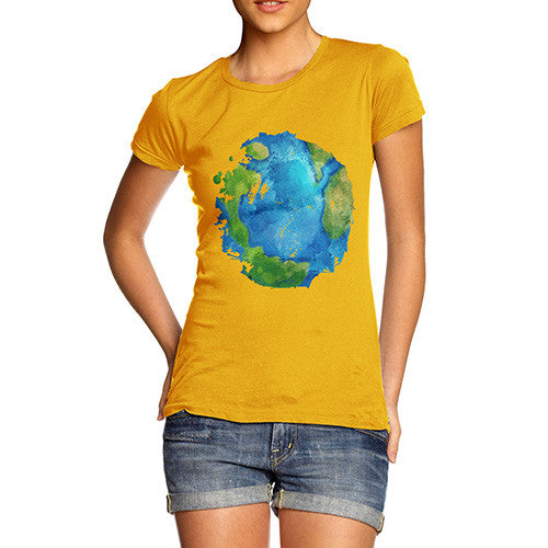 Women's Global Warming Melting Earth T-Shirt