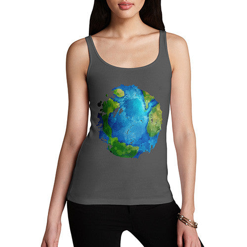 Women's Global Warming Melting Earth Tank Top