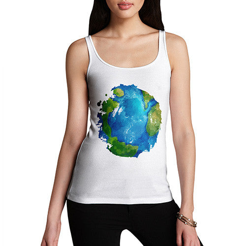 Women's Global Warming Melting Earth Tank Top